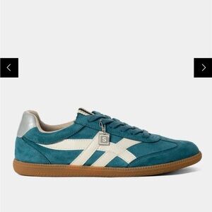 ShuShop Teal and Silver Women's Sneakers